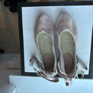 Jigsaw Light Pink Espadrille Shoes